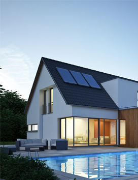 Smart home with pool